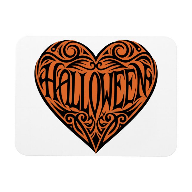 Íman Halloween Heart, Black Heart, Holiday (Horizontal)
