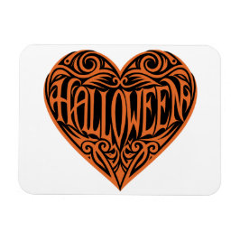 Íman Halloween Heart, Orange Heart, Holiday