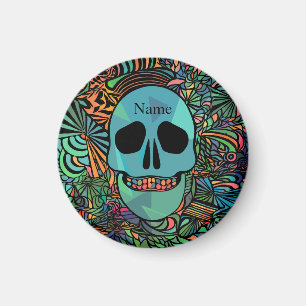 Íman Halloween Hippie Skull Thunder_Cove