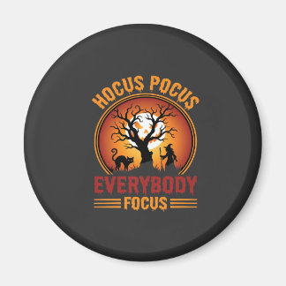 Íman Halloween Hocus Pocus Everybody Focus Witch Tree
