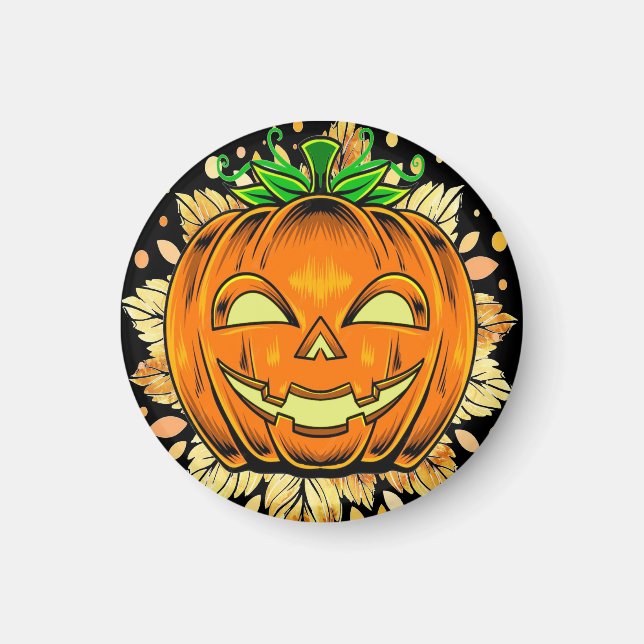 Íman Halloween Jackolantern Spooky Pumpkin (Frente)
