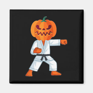 Íman Halloween Karate Fighter Pumpkin Head Scary Gift