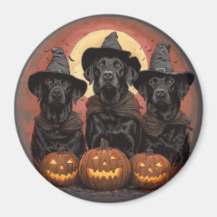 Íman Halloween Labrador Retriever Cachorros Bruxos
