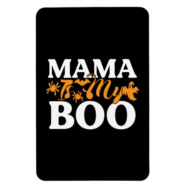 Íman Halloween Mama É Meu Boo Aniversário (Vertical)