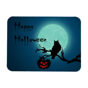 Íman Halloween Night Pumpkin Owl