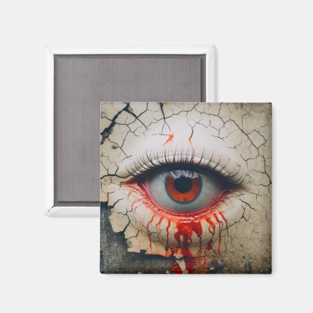 Íman Halloween One Eye Que Chora Magneta De Sangue (Front/Back)