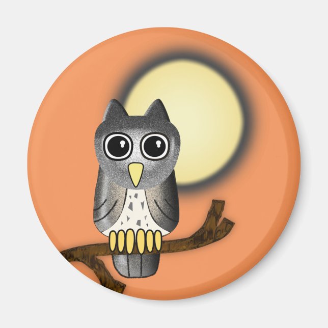 Íman Halloween Owl (Frente)