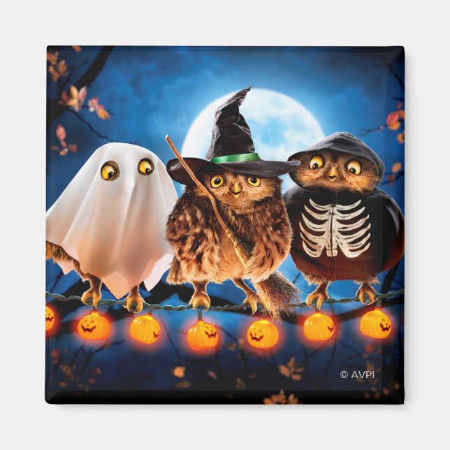 Íman Halloween Owls (Frente)