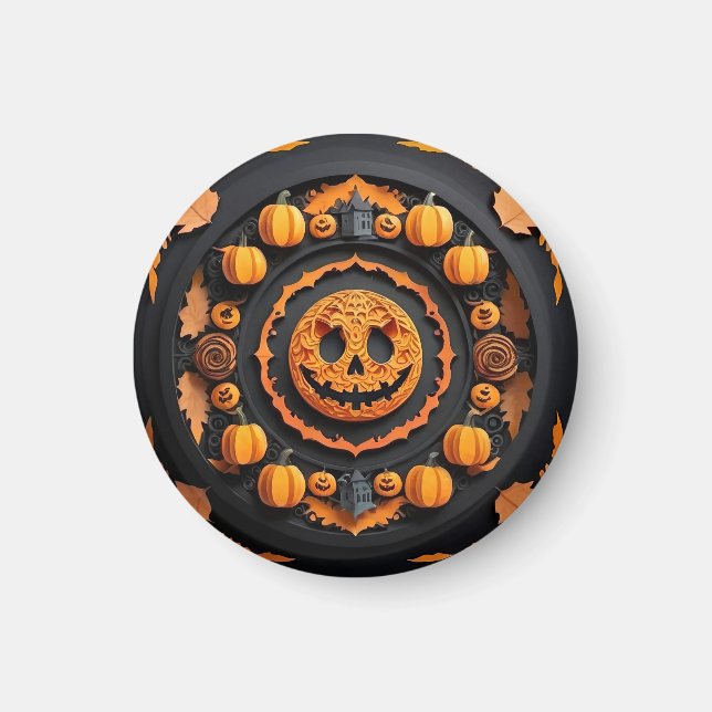 Íman Halloween Papercuat Mandala (Frente)