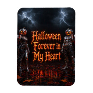Íman Halloween Para Sempre No Meu Coração Abóbora Gótic