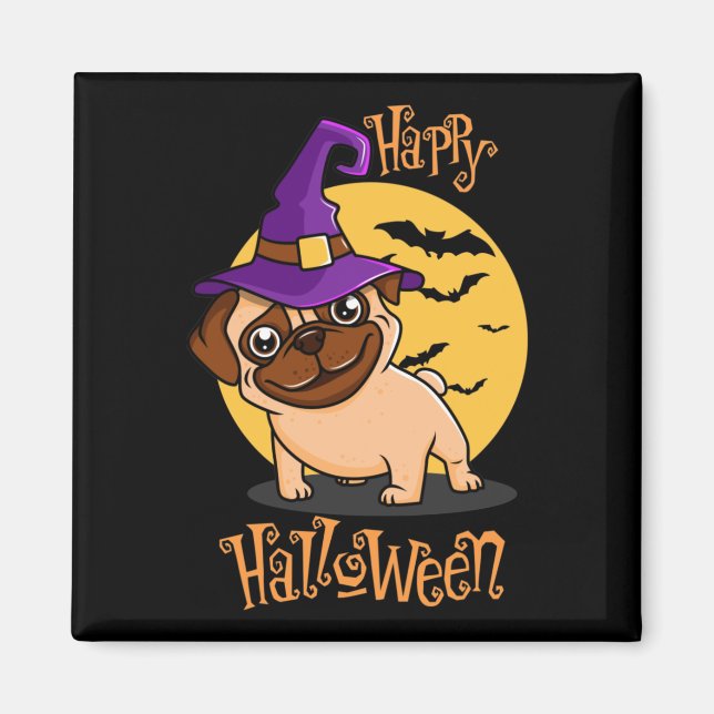 Íman Halloween Puggy Magnet (Frente)