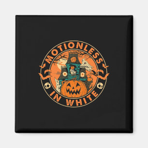 Íman Halloween Pumpkin Assustador Moções De Branco