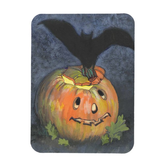 Íman Halloween Pumpkin Bat Flex Magnet (Vertical)