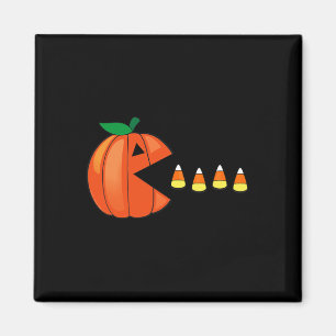 Íman Halloween Pumpkin Comendo Milho Doce