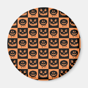 Íman Halloween Pumpkin Face Ghost Spooky Patterno