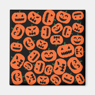 Íman Halloween Pumpkin Faces Magnet