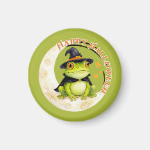 Halloween Sapo Bonito Sapo Bruxa Verde