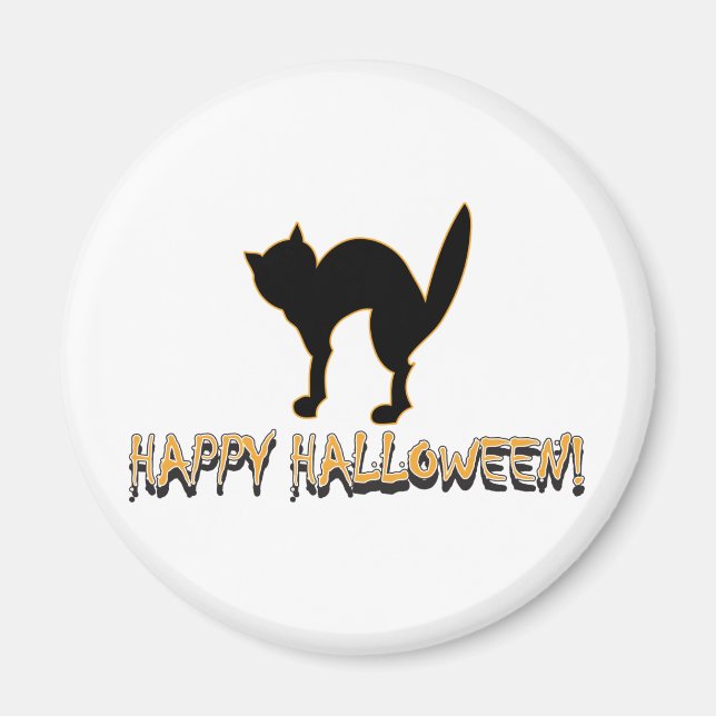 Íman Halloween Scary Cat (Frente)