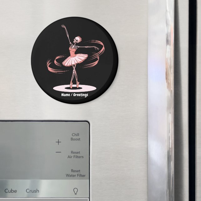 Íman Halloween Skeleton Ballerina Balé Dance Costume (In Situ (Fridge))