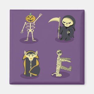 Íman Halloween Skeleton Dracula Mummy Grim Reaper