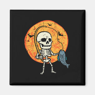 Íman Halloween Skeleton Fisheries Costume Pescador Men 