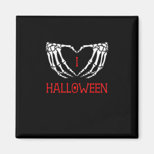 Íman Halloween Skeleton Mãos Formando Coração Gótica
