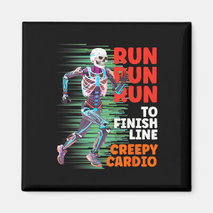 Íman Halloween Skeleton Runner Creepy Cardio Jogger Spo