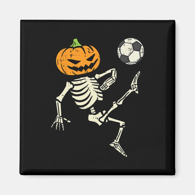 Íman Halloween Skeleton Soccer Figurino de Futebol (Frente)