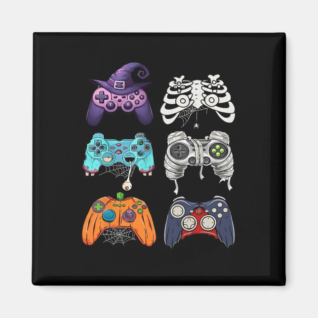 Íman Halloween Skeleton Zombie Controladoras de Jogos M (Frente)
