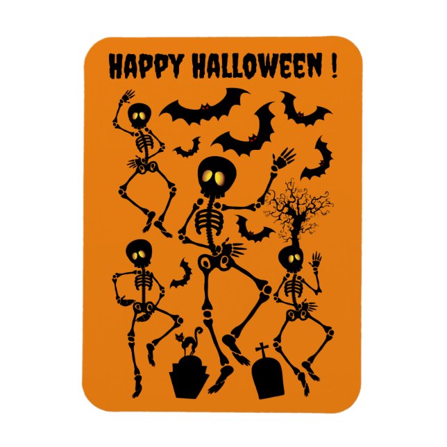 Íman Halloween Skeletons Macabre Dance (Vertical)