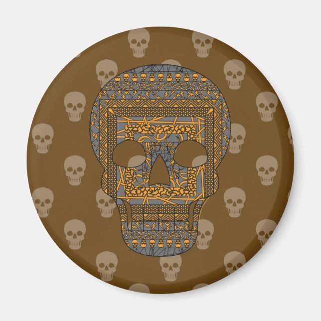 Íman Halloween Skull Magnet (Frente)