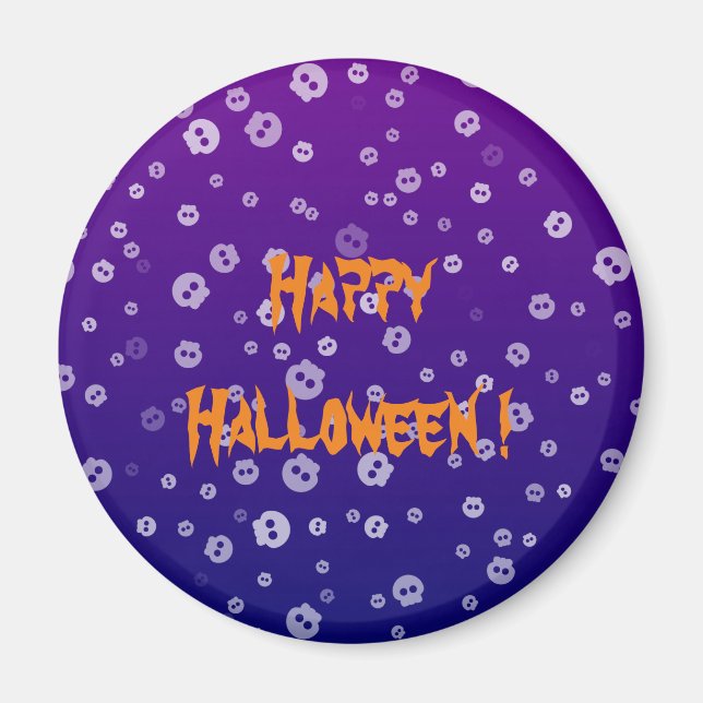 Íman Halloween Skulls (Frente)