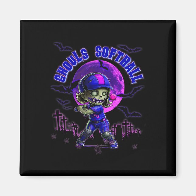 Íman Halloween Softll Para Meninas Zumbi Assustador Sin (Frente)