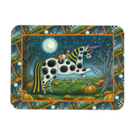 Íman HALLOWEEN SPONTTED PONY & BAT CAT Fantasy Horse