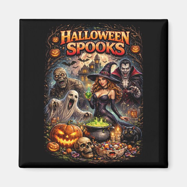 Íman Halloween Spooks (Frente)