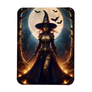 Íman Halloween Steampunk Forest Witch