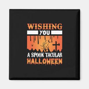 Íman Halloween Te Desejando Um Halloween Estranho