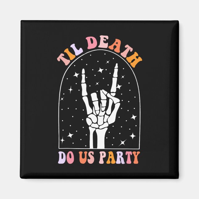 Íman Halloween Til Death Do U Party Retro Chelorette M (Frente)