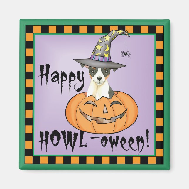 Íman Halloween Toy Fox Terrier Magnet (Frente)