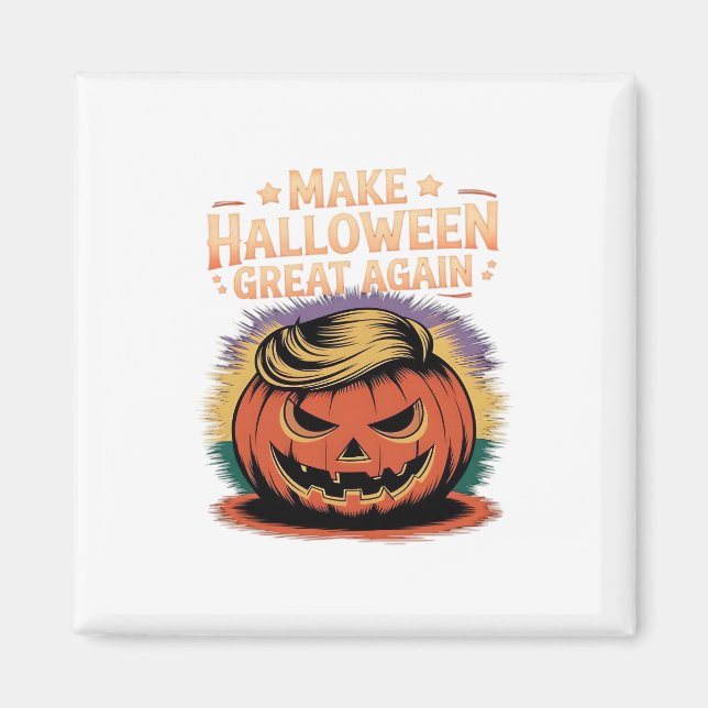 Íman Halloween Trumpkin Design (Frente)