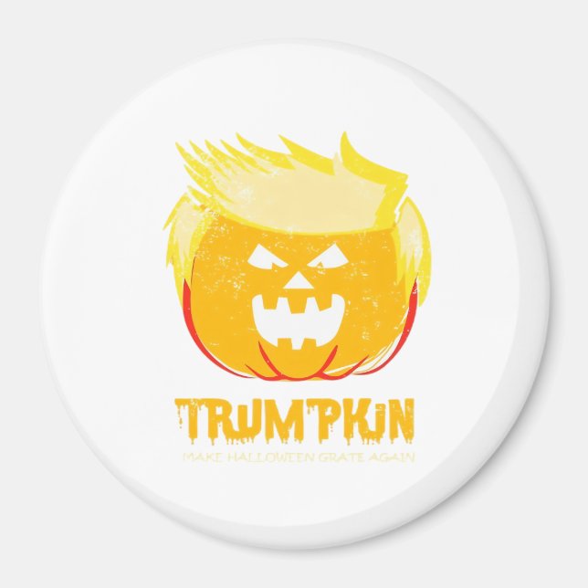 Íman Halloween Trumpkin Engraçado (Frente)