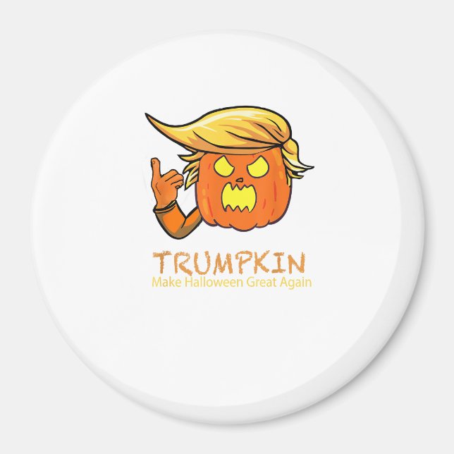 Íman Halloween Trumpkin Engraçado - Design de Figurino  (Frente)