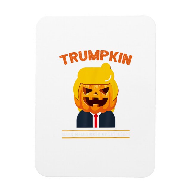 Íman Halloween Trumpkin Engraçado Pumpkin Halloween (Vertical)