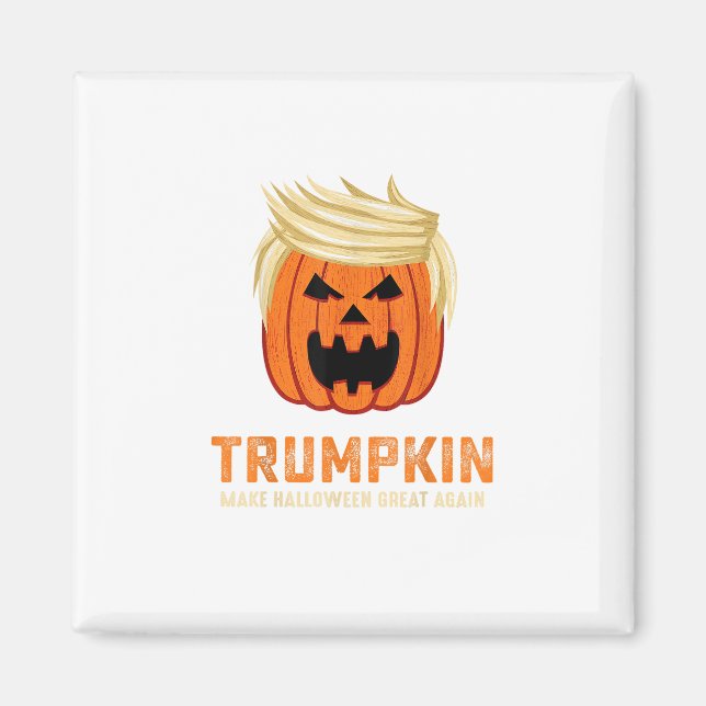 Íman Halloween Trumpkin Engraçado - Slogan Parody Spook (Frente)