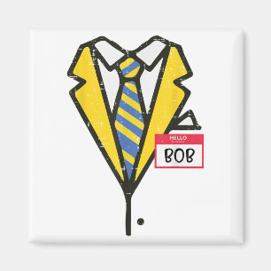 Íman Halloween Tuxedo Olá Meu Nome Bob Costume Boys Ki