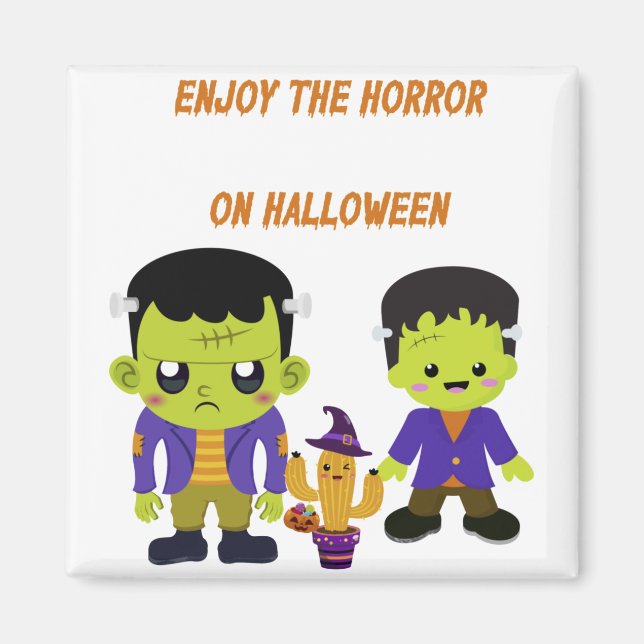Íman Halloween Verde (Frente)