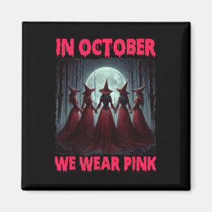 Íman Halloween Vibes Feiticeira do Cancer da Mama em ou