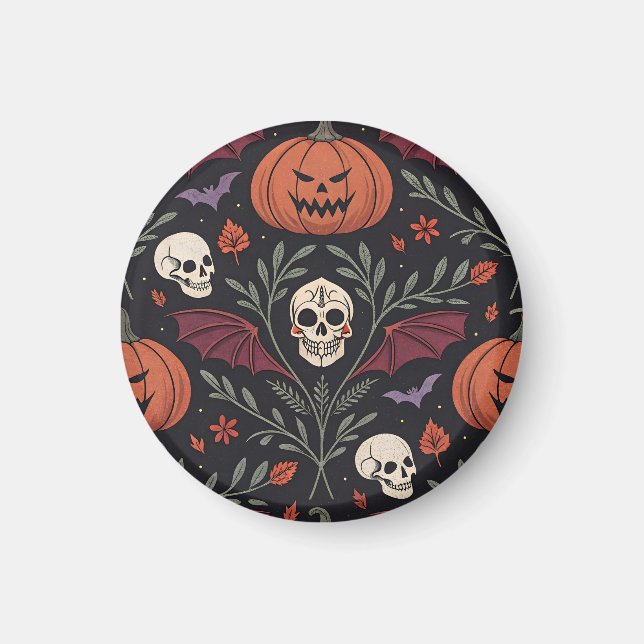 Íman Halloween Vibes Pattern (Frente)