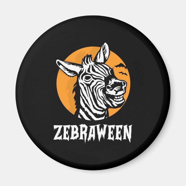 Íman Halloween Zebra (Frente)