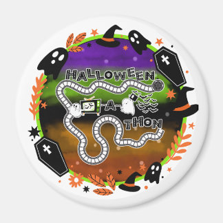 Íman Halloweenathon Círculo Conselho Magnet